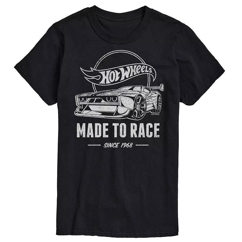 Big & Tall Hot Wheels Made To Race Graphic Tee, Mens Product Image