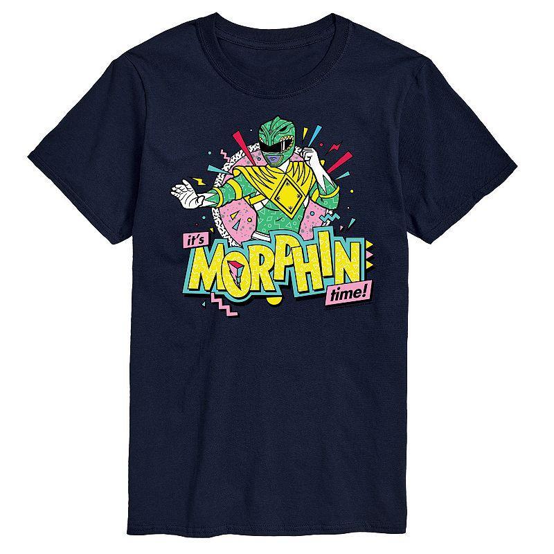 Big & Tall Power Rangers Morphin Time Green Graphic Tee, Mens Product Image