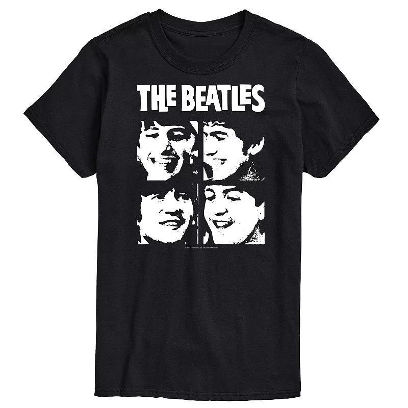 Mens The Beatles Face Grid Tee Product Image