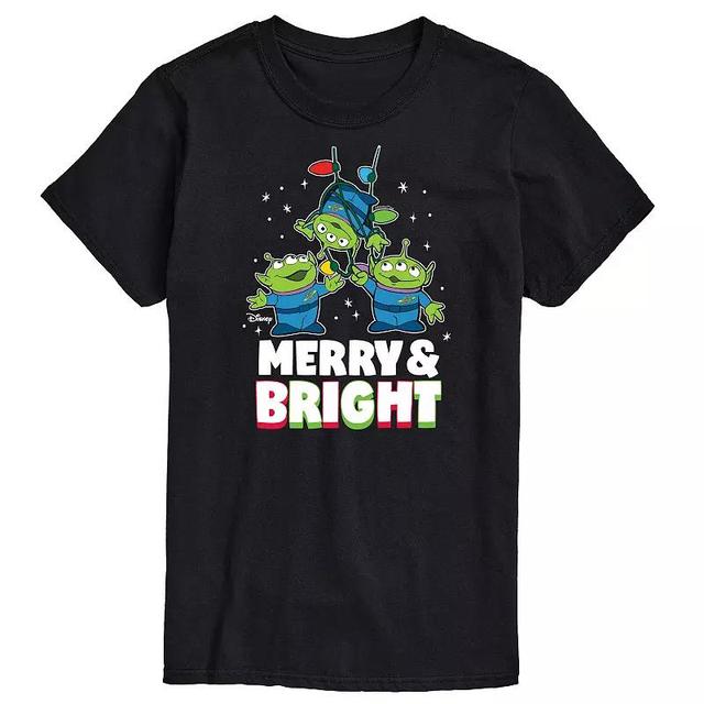 Disney / Pixars Toy Story 4 Big & Tall Merry And Bright Graphic Tee, Mens Blue Product Image