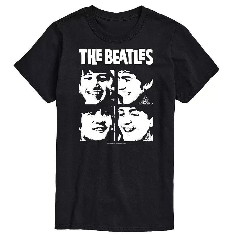 Mens The Beatles Face Grid Tee Product Image