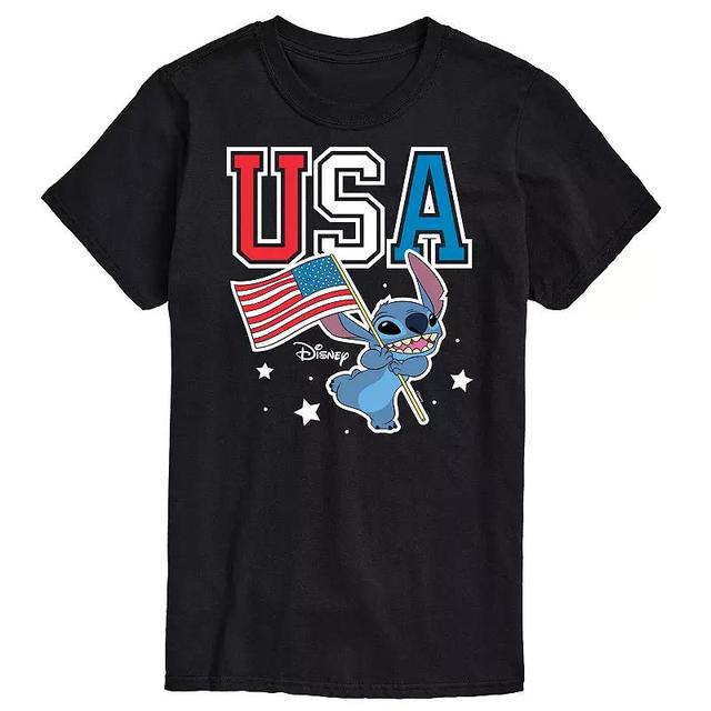 Disneys Lilo & Stitch Big & Tall USA Stitch Graphic Tee, Mens Product Image