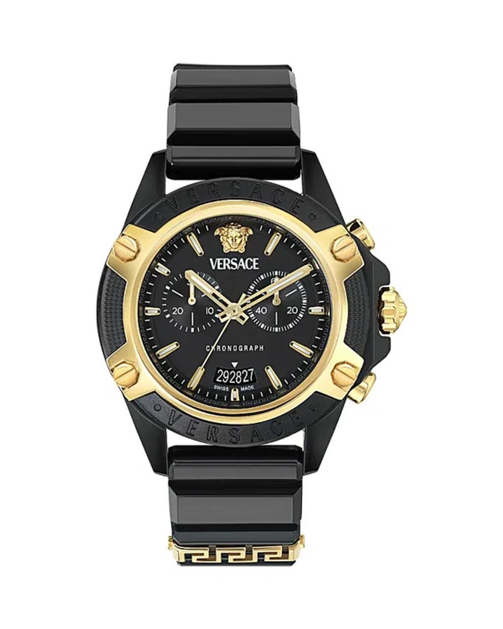 VERSACE Icon Active Chronograph, 44mm In Black Product Image