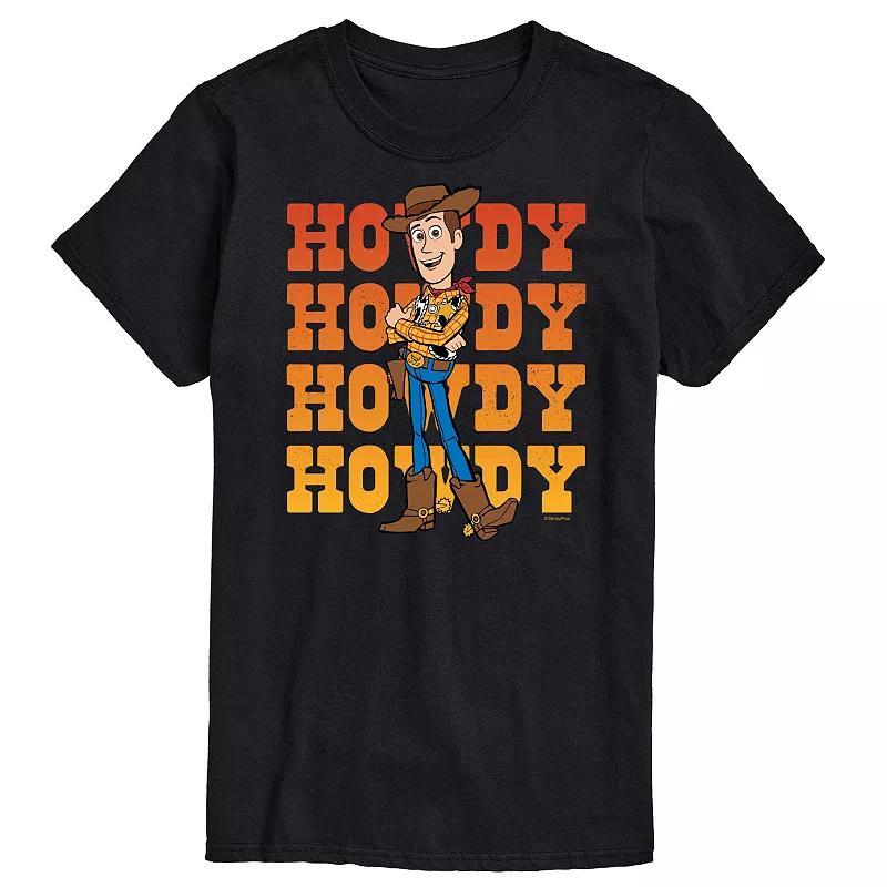 Disney / Pixars Toy Story Big & Tall Woody Howdy Graphic Tee, Mens Blue Product Image