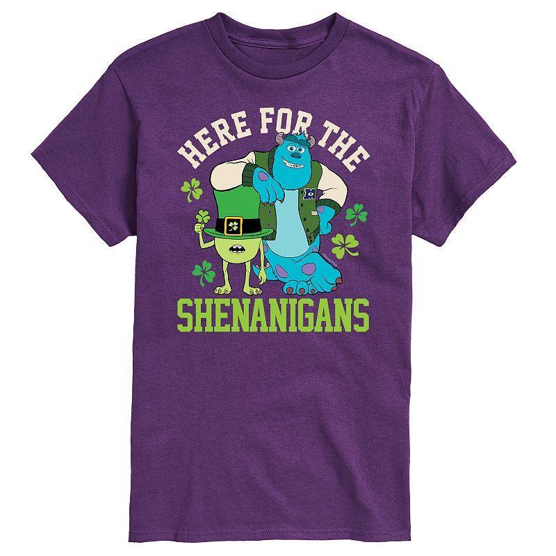 Disneys Monsters Inc. Mens Here for Shenanigans Graphic Tee Product Image