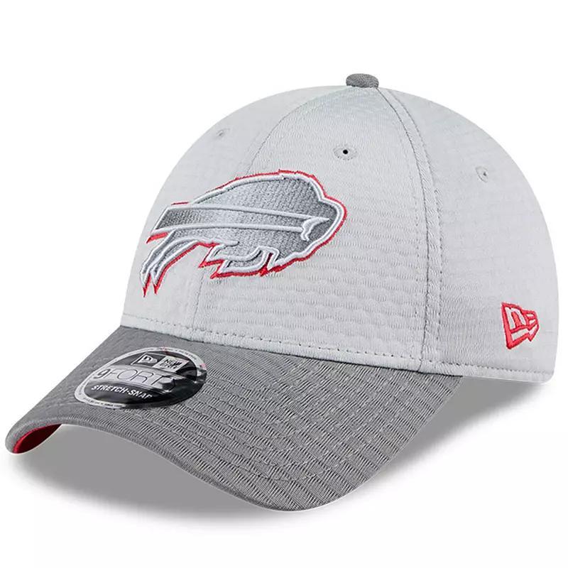 Mens New Era Gray Buffalo Bills 2024 NFL Training Camp 9FORTY Adjustable Hat Product Image