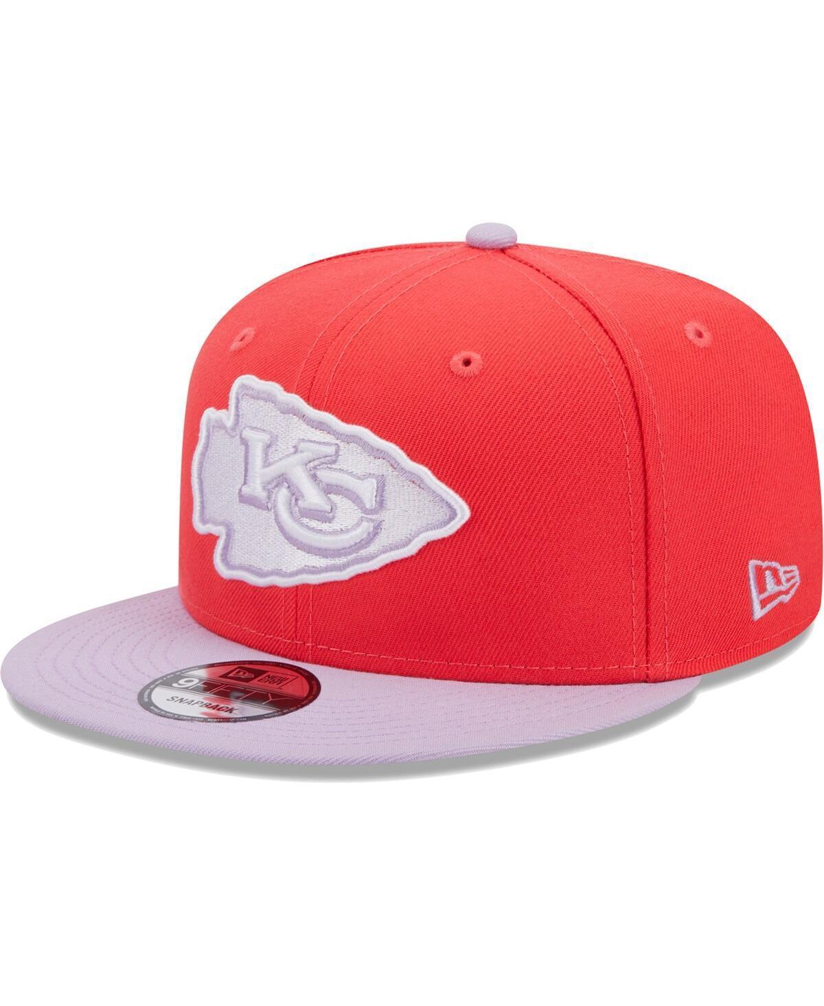 Mens New Era Red Kansas City Chiefs Two-Tone Color Pack 9FIFTY Snapback Hat - Red Product Image