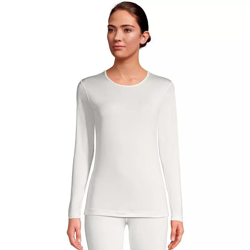 Petite Lands End Thermaskin Heat Crewneck Undershirt, Womens product image