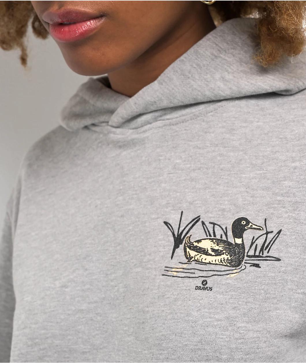 Dravus Don't Be A Quack Grey Hoodie Product Image