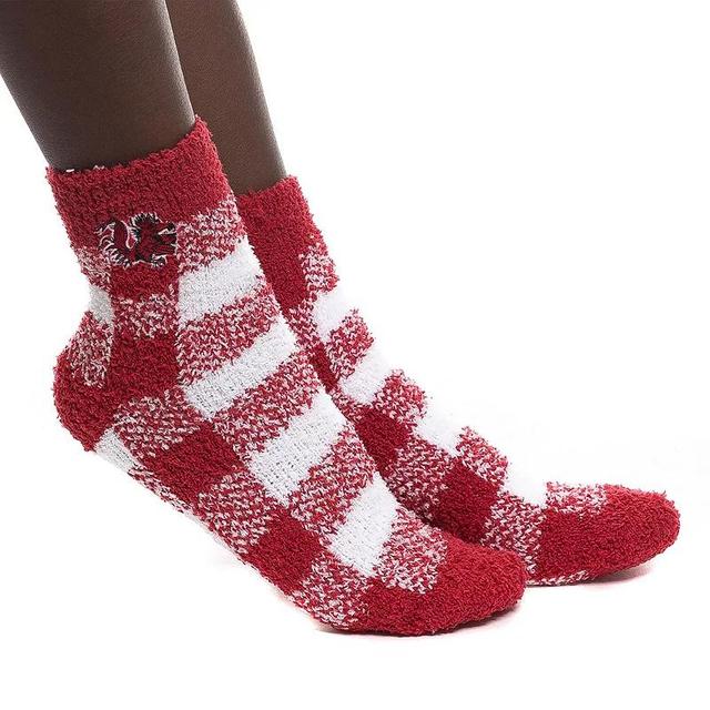 Womens ZooZatz South Carolina Gamecocks Fuzzy Buffalo Check Crew Socks Product Image