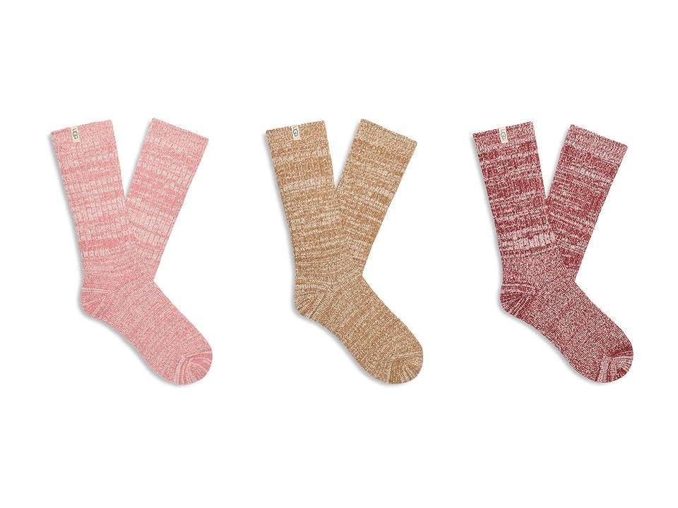 Ugg Rib Knit Slouchy Crew Socks, Pack of 3 Product Image