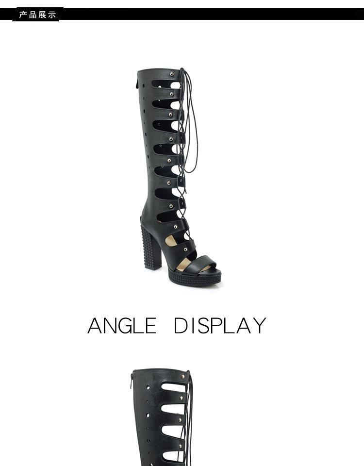 Chunky-Heel Gladiator Sandals Product Image