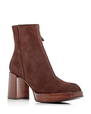 Tods Womens Platform Block Heel Booties Product Image