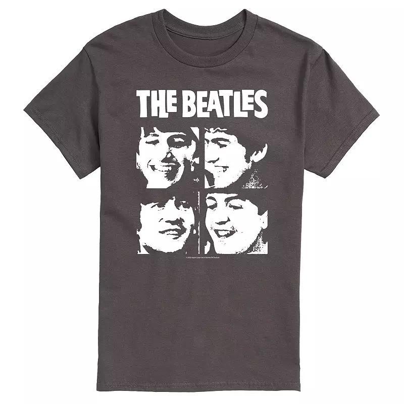 Mens The Beatles Face Grid Tee Product Image