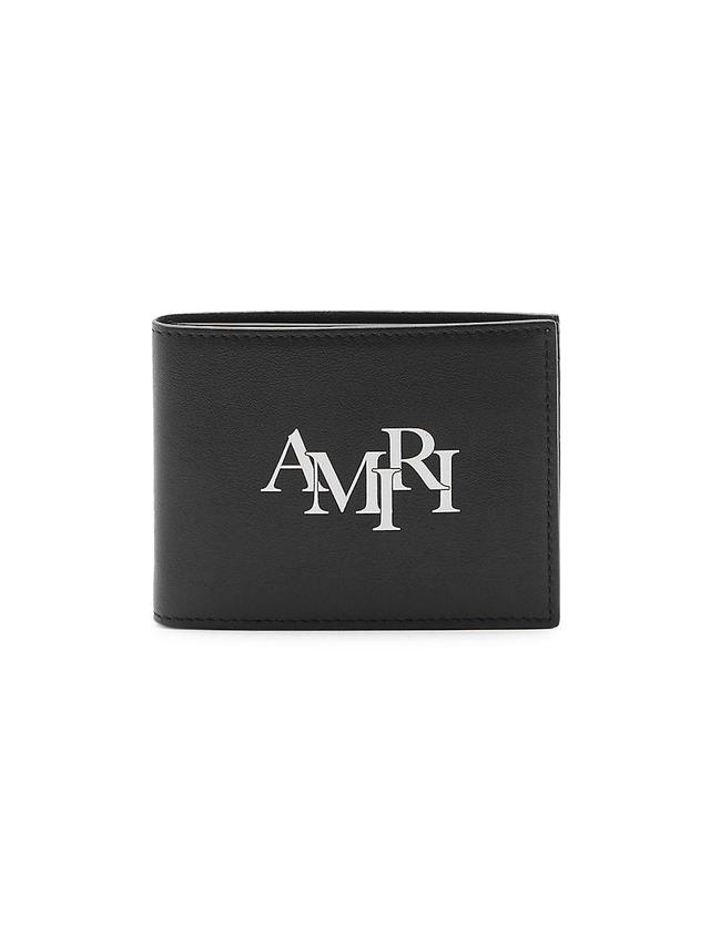 AMIRI Staggered Logo Leather Bifold Wallet Product Image