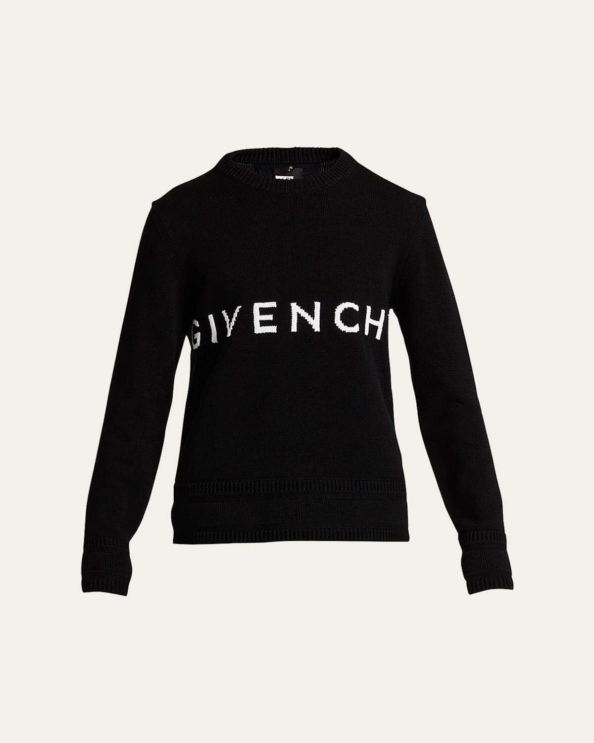 Mens Cotton Logo Crew Sweater Product Image