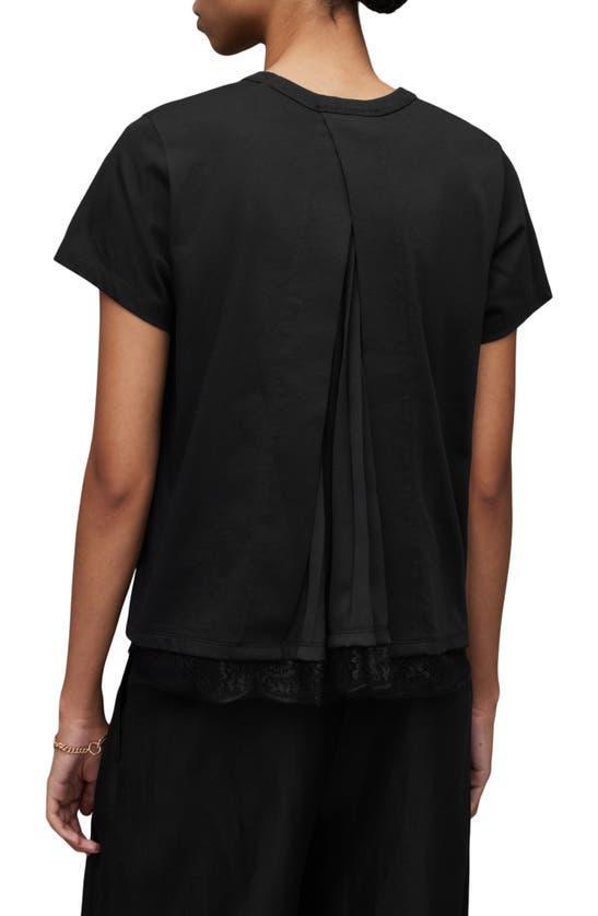 Lee Lace Trim T-shirt In Black Product Image