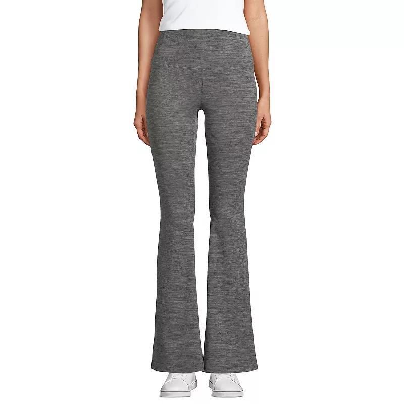 Womens Lands End Active High Impact High-Rise Slim Flare Pants Product Image