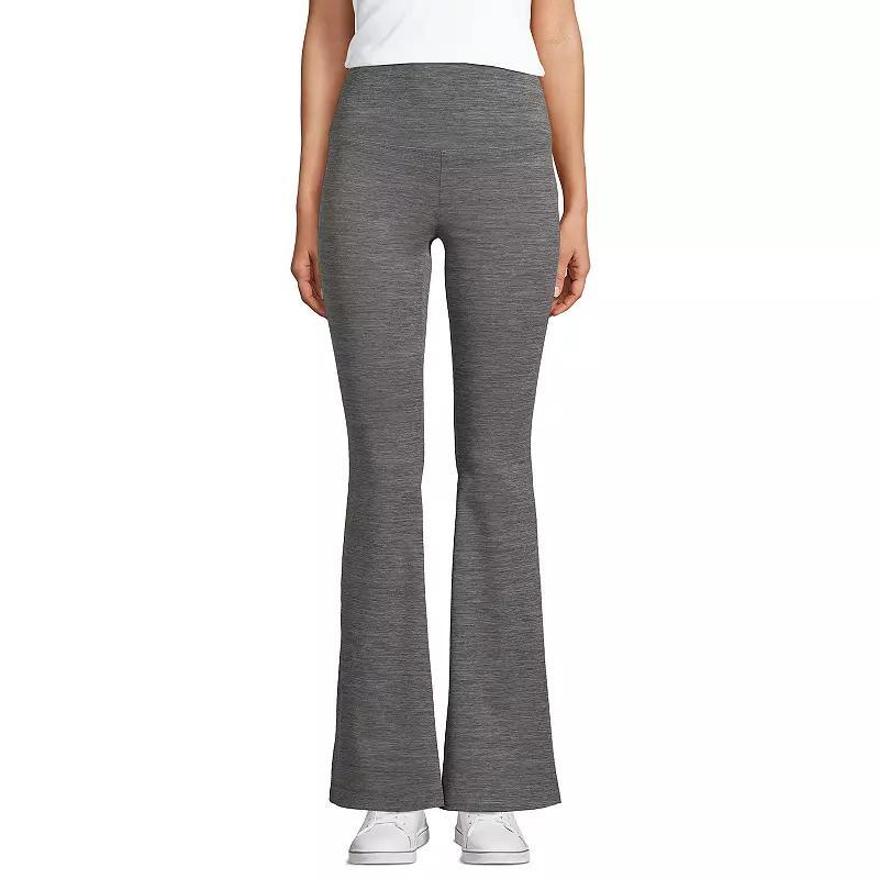 Womens Lands End Active High Impact High-Rise Slim Flare Pants Product Image