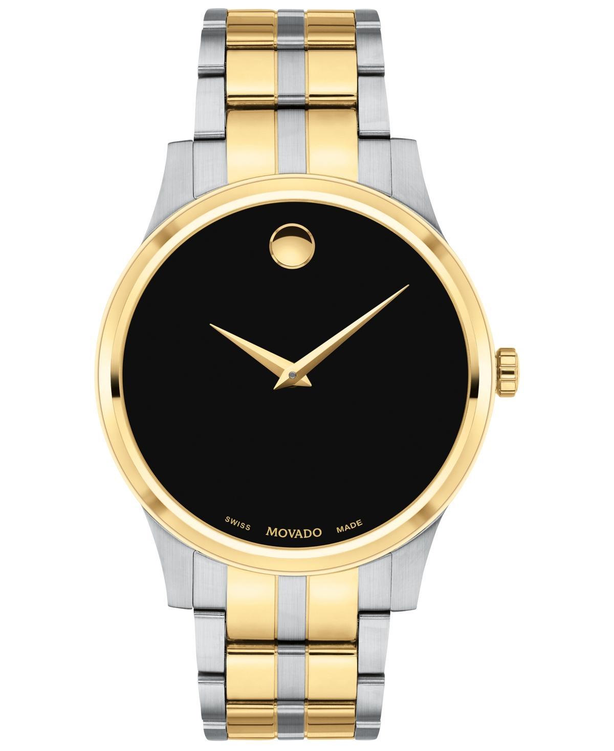 Movado Mens Swiss Gold Pvd & Stainless Steel Bracelet Watch 40mm - Two Tone Product Image