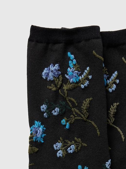 Floral Crew Socks Product Image