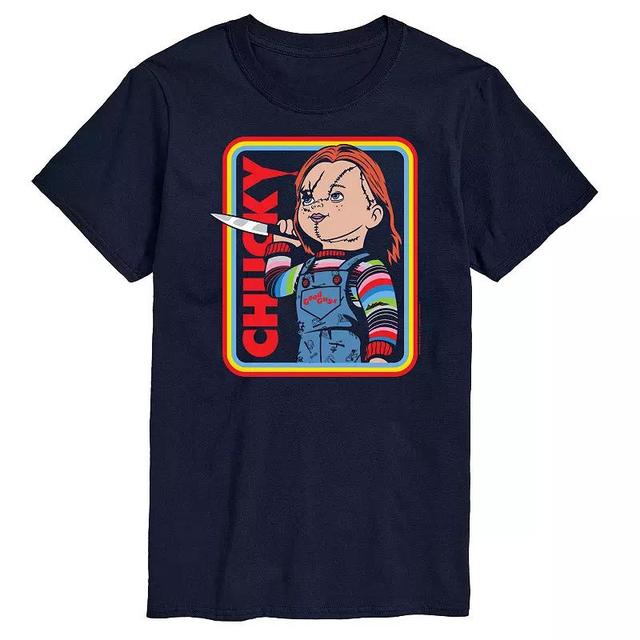 Mens Chucky Retro Frame Graphic Tee Blue Product Image