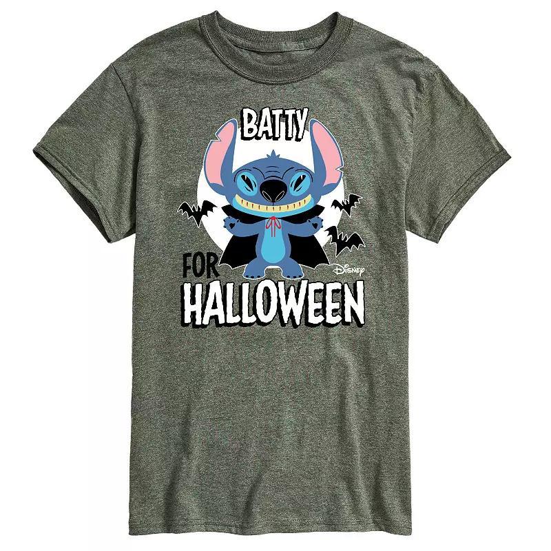 Disneys Lilo & Stitch Big & Tall Batty For Halloween Graphic Tee, Mens Product Image