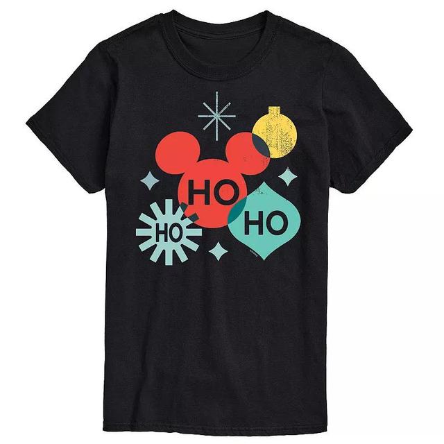 Disneys Big & Tall Holiday Ho Ho Ho Shapes Graphic Tee, Mens Product Image