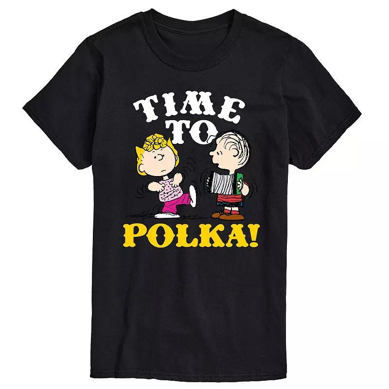 Big & Tall Peanuts Time To Polka Graphic Tee, Mens Product Image