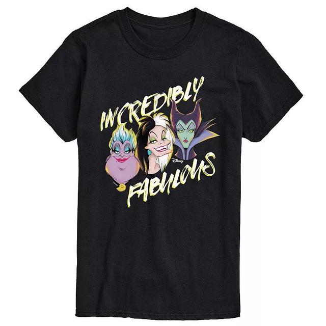 Disney Villains Big & Tall Incredibly Fabulous Graphic Tee, Mens Product Image