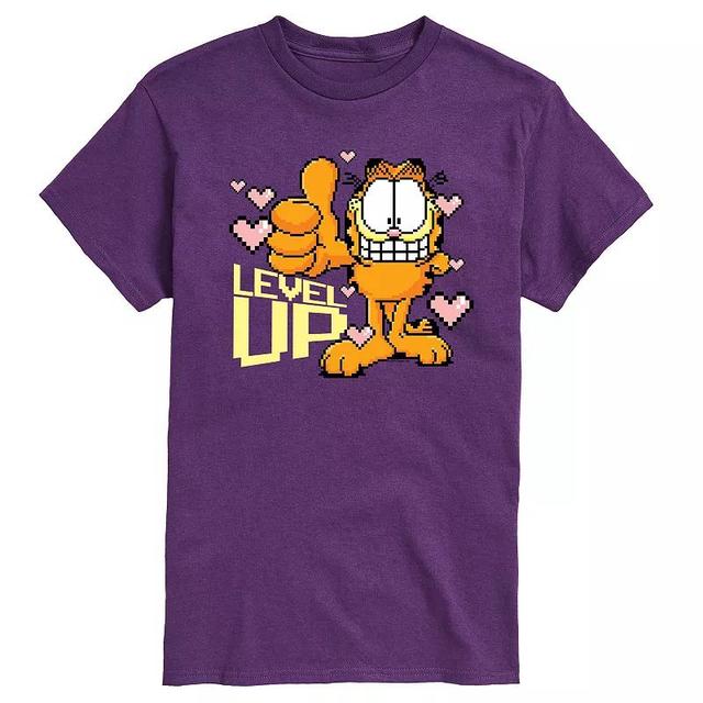 Mens Garfield Level Up Your Life Graphic Tee Product Image