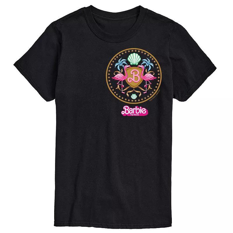 Big & Tall Barbie The Movie Theatrical Crest Graphic Tee, Mens Product Image