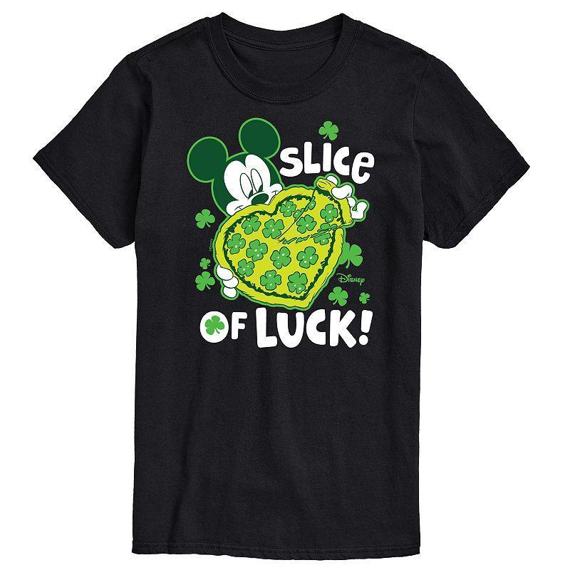 Disneys Mickey Mouse Mens Slice Of Luck Graphic Tee Product Image