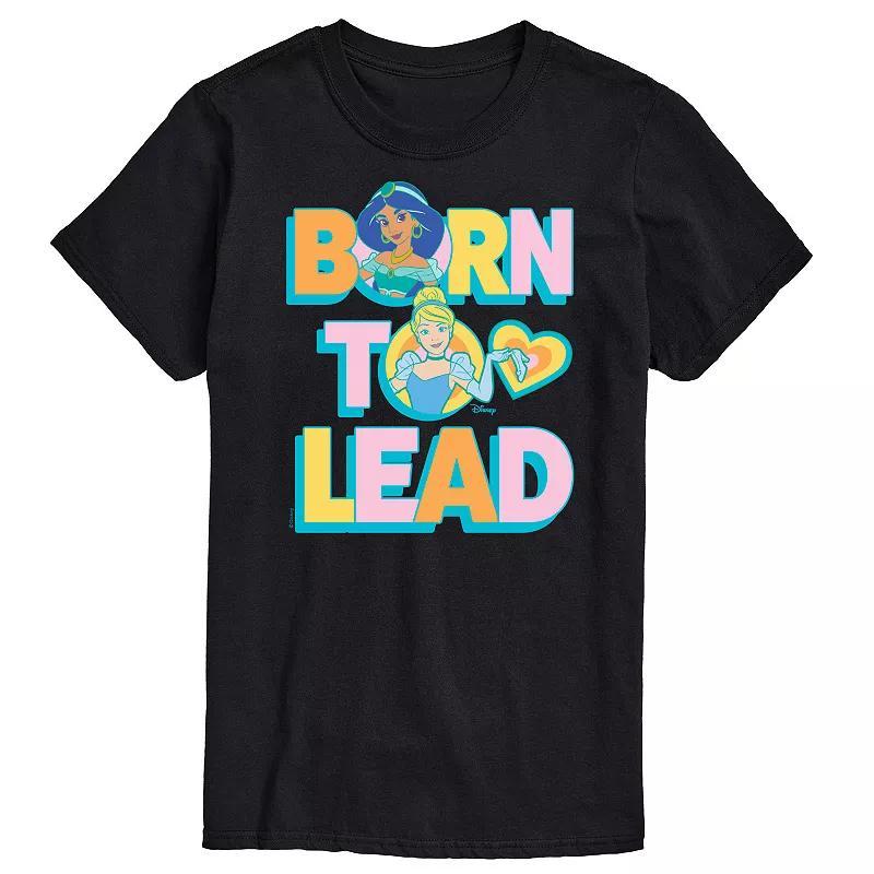 Disney Princess Big & Tall Born To Lead Graphic Tee, Mens Blue Product Image