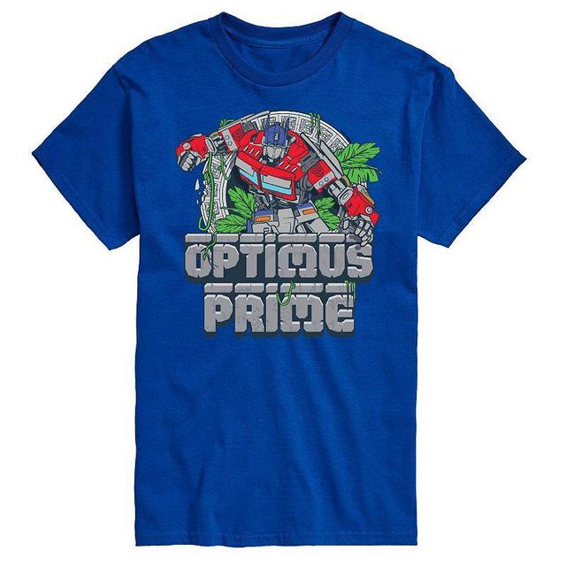 Big & Tall Transformers Optimus Prime Graphic Tee, Mens Blue Product Image