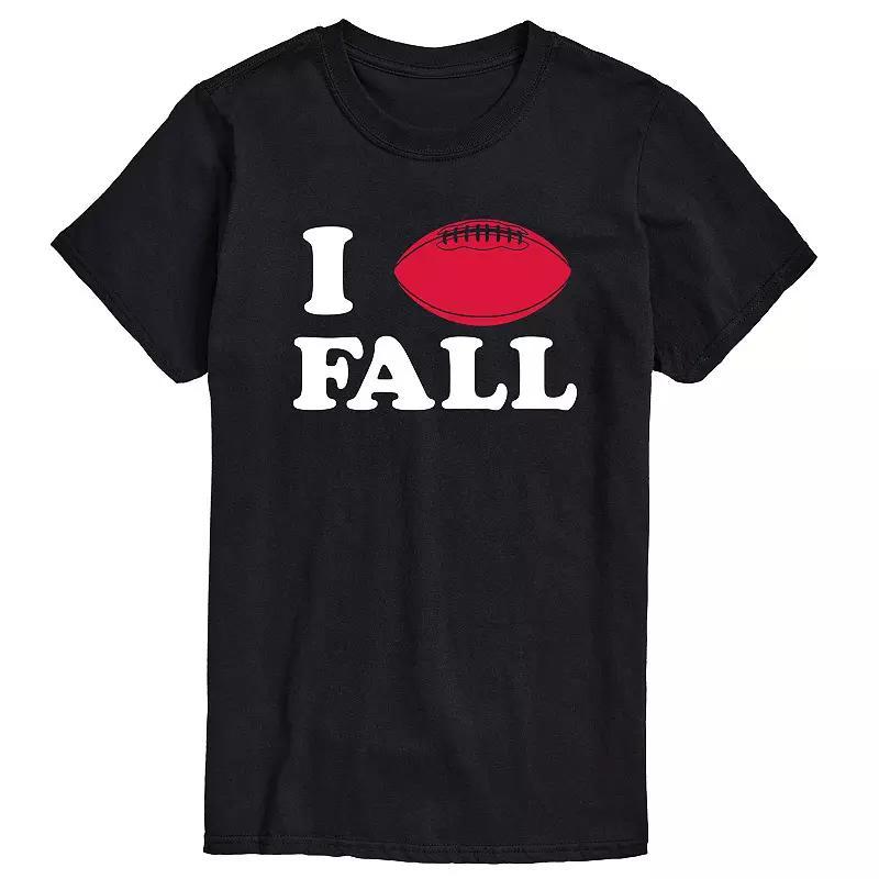 Big & Tall I Love Football Fall Tee, Mens Product Image