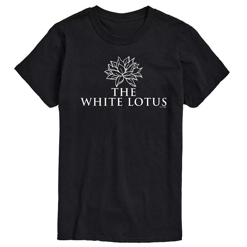 Mens White Lotus Logo Graphic Tee Product Image