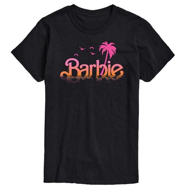 Big & Tall Barbie Logo Water Reflection Graphic Tee, Mens Product Image