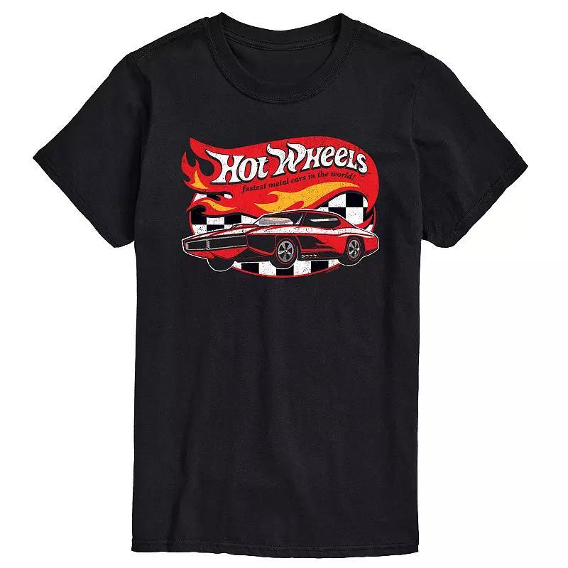 Big & Tall Hot Wheels Fastest Metal Cars Vintage Graphic Tee, Mens Product Image