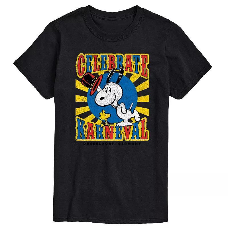 Big & Tall Peanuts Karneval Celebrate Snoopy Graphic Tee, Mens Product Image