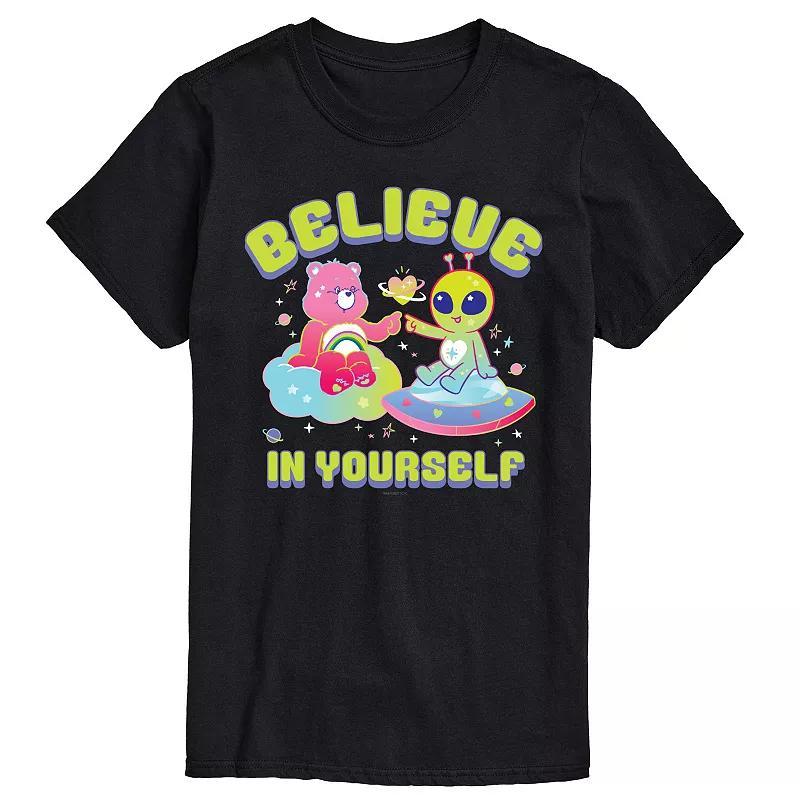 Mens Care Bears Believe In Yourself Graphic Tee Product Image