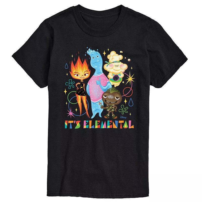 Disneys Elemental Big & Tall Its Elemental Graphic Tee, Mens Product Image