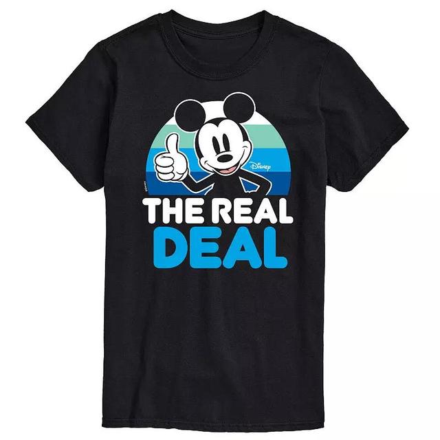 Disneys Mickey Mouse Big & Tall Real Deal Graphic Tee, Mens Product Image