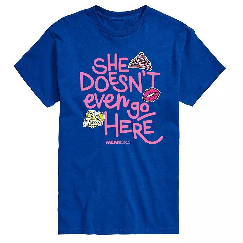 Mens Mean Girls She Doesnt Even Go Here Graphic Tee Product Image