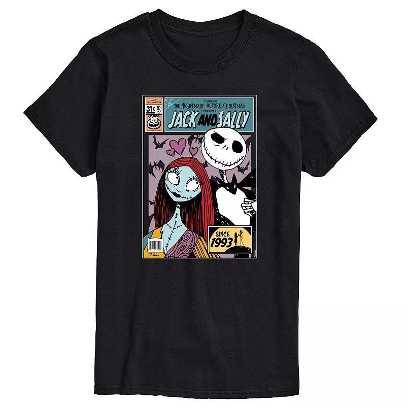 Disneys The Nightmare Before Christmas Jack Skellington & Sally Mens Graphic Tee Product Image