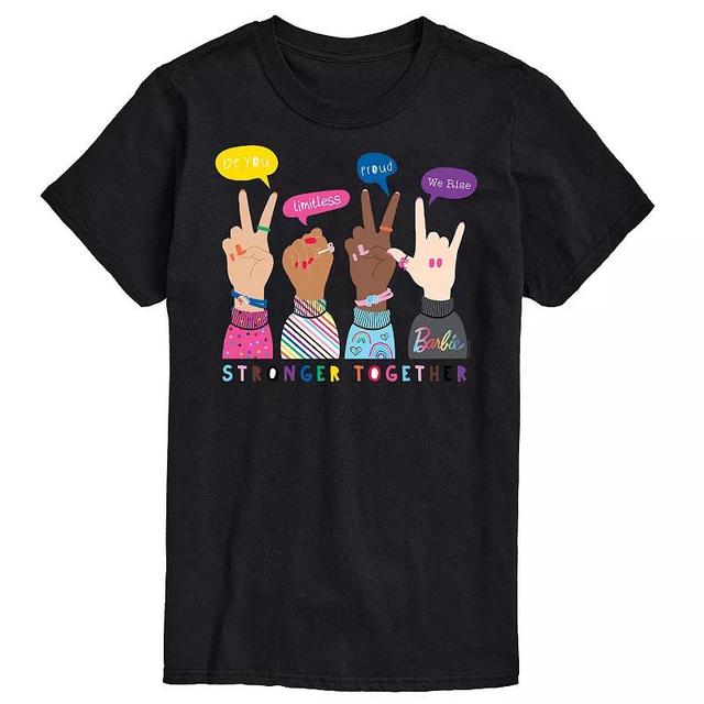 Big & Tall Barbie Pride Doodle Graphic Tee, Mens Product Image