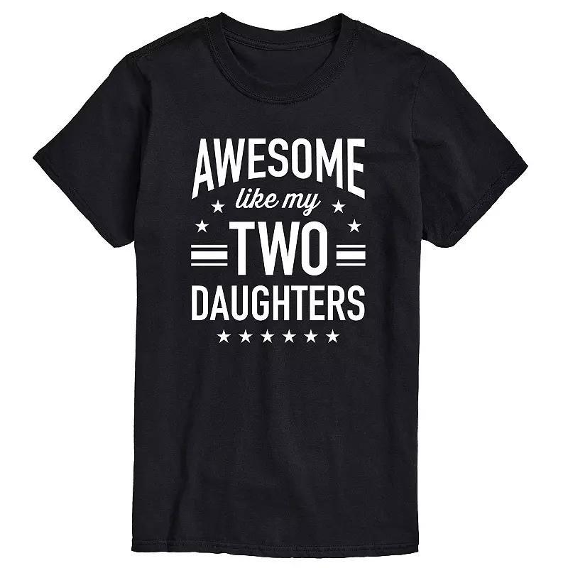 Mens Awesome Like My Two Daughters Graphic Tee Product Image