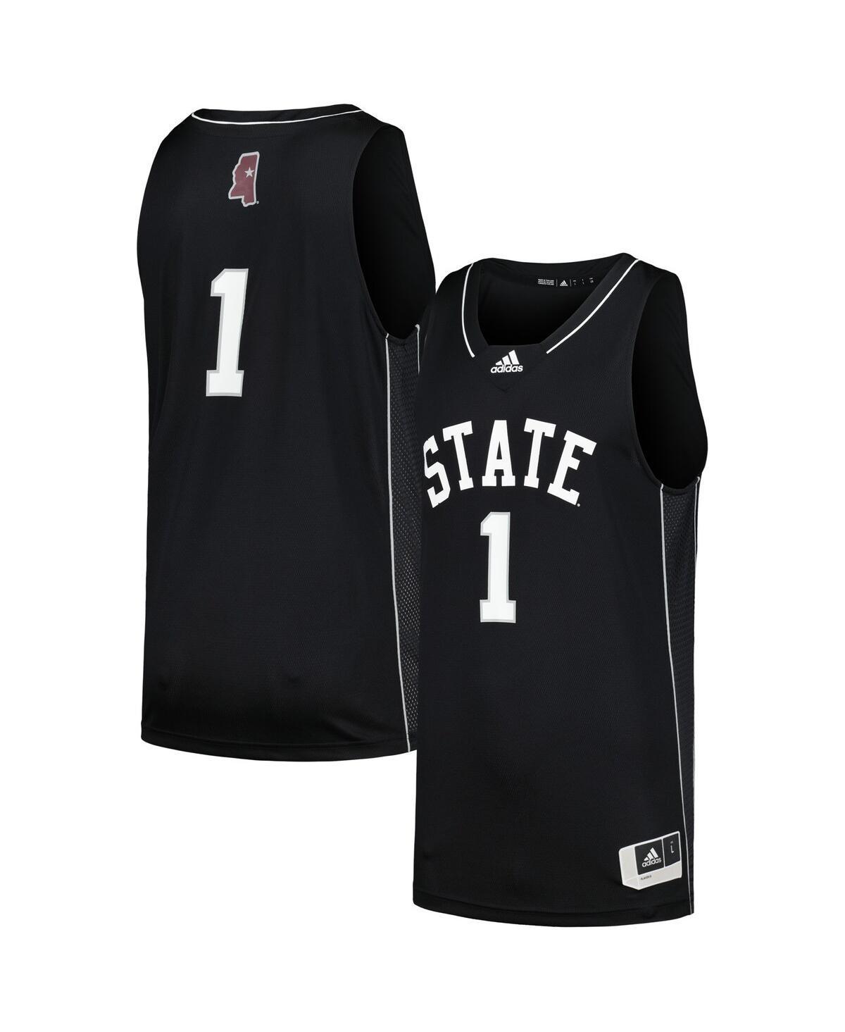 Mens adidas #1 Maroon Mississippi State Bulldogs Team Swingman Basketball Jersey Product Image