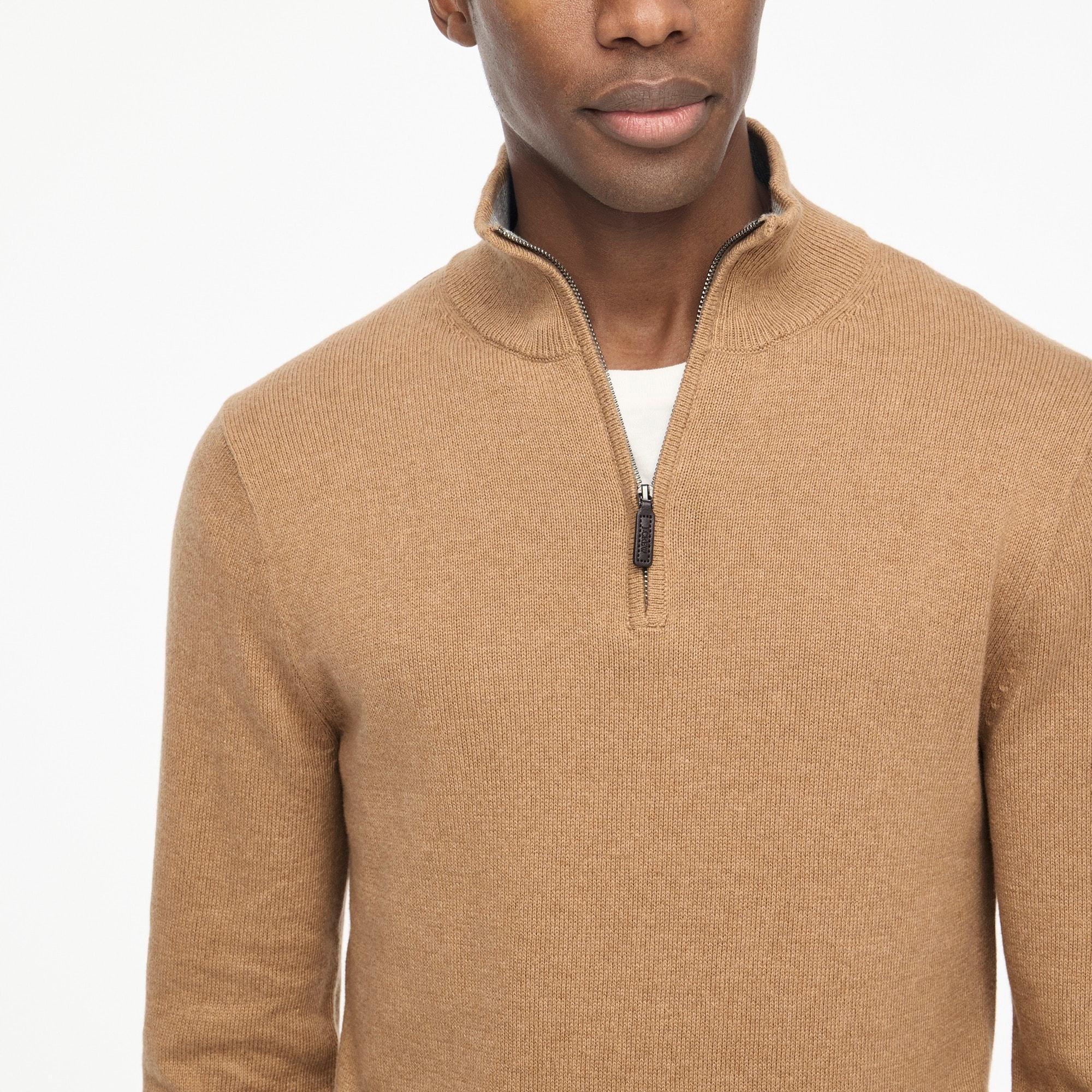 Cotton half-zip sweater Product Image