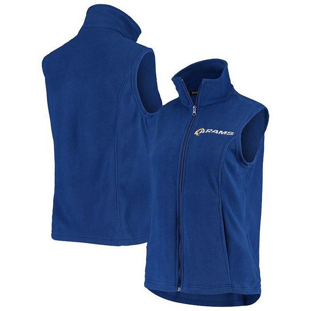 Womens Los Angeles Rams Royal Houston Fleece Full-Zip Vest Product Image